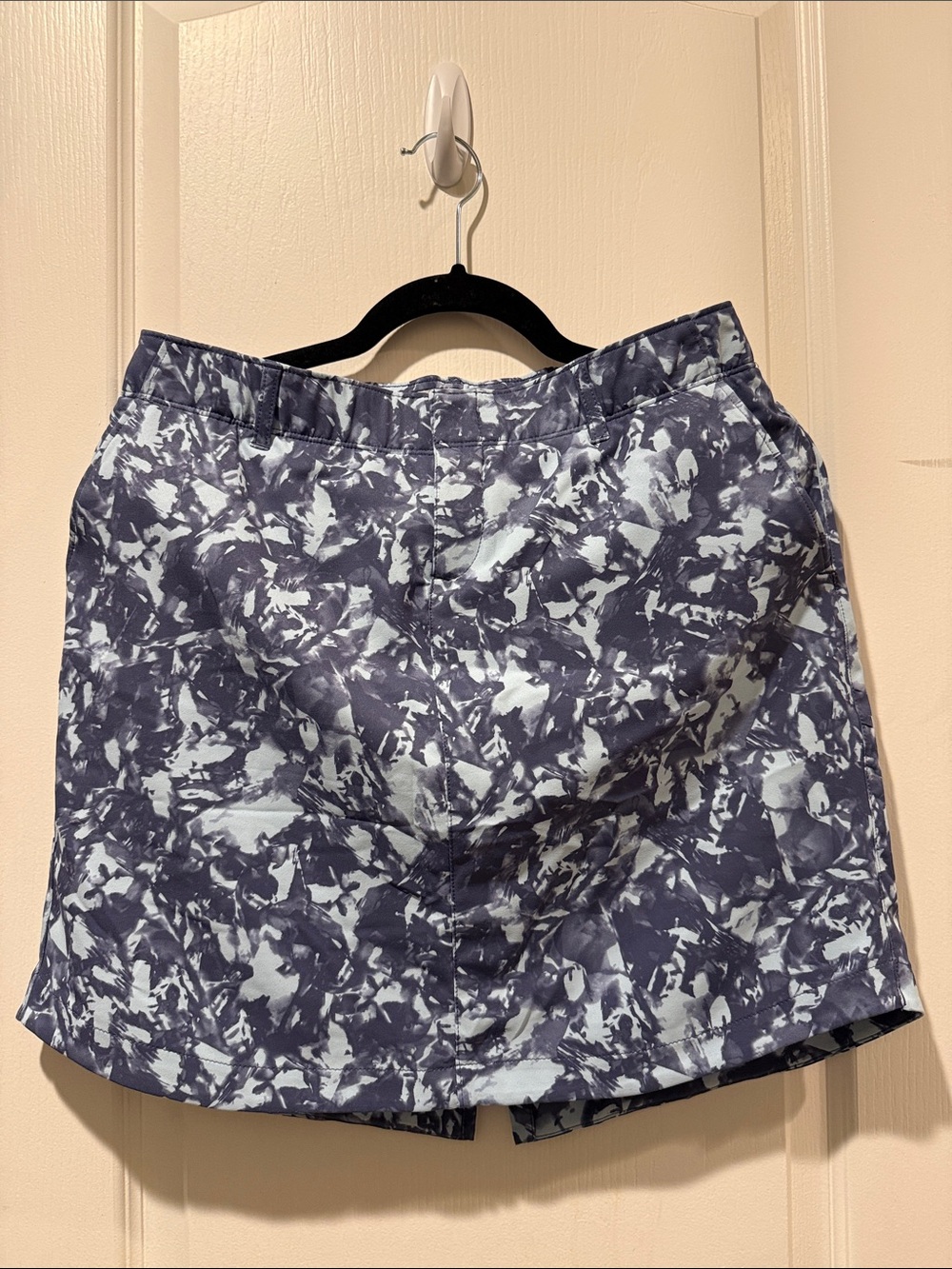 Under Armour Navy and White Printed Athletic Skort